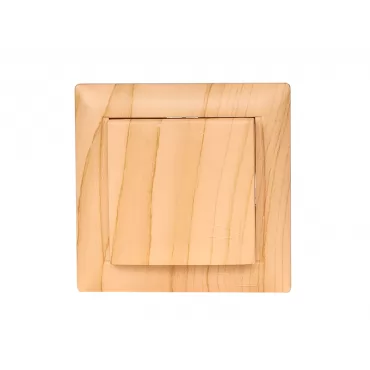 Розетка с заземлением и крышкой Luxel PRIMERA (3811) сосна