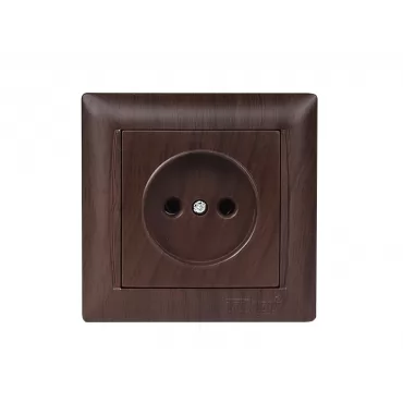 Розетка одинарная Luxel PRIMERA (3901) вишневая