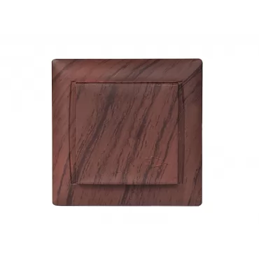 Розетка с заземлением и крышкой Luxel PRIMERA (3911) вишневая