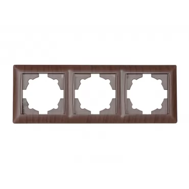 Рамка 3-я горизонтальная Luxel PRIMERA (3923) вишневая
