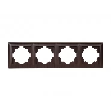 Рамка 4-я горизонтальная Luxel PRIMERA (3924) вишневая